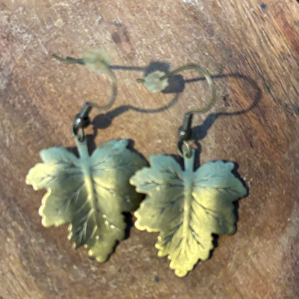 Gold Leaf Earrings